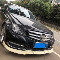 Spoiler εμπρός προφυλακτήρα για Mercedes W204 C-class (2007-2013)- μαύρο γυαλιστερό