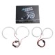 Δαχτυλίδια angel eyes για  BMW X3 E83 (2004-2007) led - με 140 led