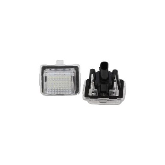 Πλαφονιέρα πίσω πινακίδας για Mercedes W204 / W212 / C207 / W221 - με αυθεντικό φις, 44x30 mm - 2 τμχ.