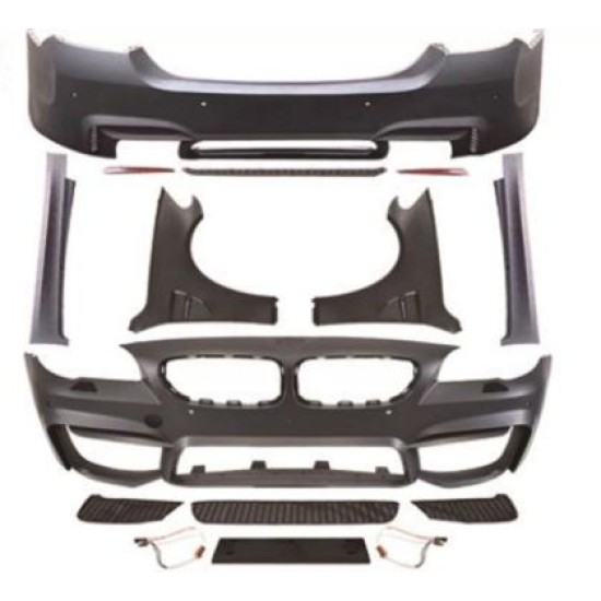 Body kit για BMW F10 (2010+) - M4 design με διπλό diffuser με ανοίγματα για parktronic