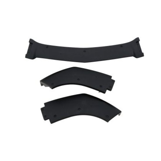 Spoiler εμπρός προφυλακτήρα για Mercedes W204 C-class (2007-2013)- μαύρο γυαλιστερό