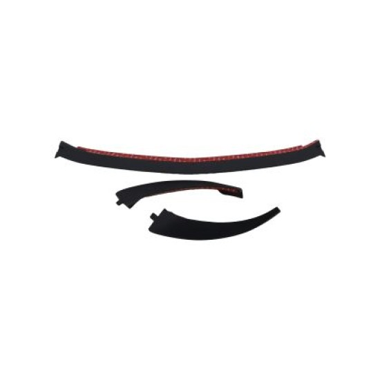 Spoiler εμπρός προφυλακτήρα για Mercedes W213 E-class (2020+) Brabus Style- μαύρο γυαλιστερό