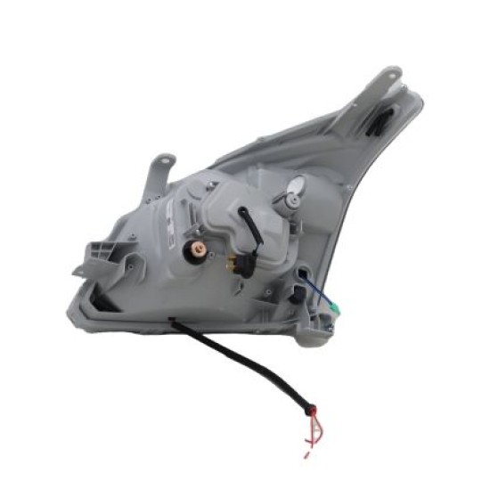 Φανάρια εμπρός angel eyes για Toyota Land Cruiser 120 (2003-2009) - μαύρα , με λάμπες (Η7) - σετ 2τμχ.