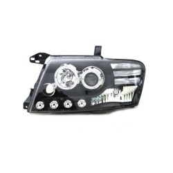 Φανάρια εμπρός για Mitsubishi Pajero (2001-2006) - μαύρα , με λάμπες (Η1) - σετ 2τμχ. Φανάρια εμπρός για Mitsubishi Pajero (2001-2006) - μαύρα , με λάμπες (Η1) - σετ 2τμχ.
