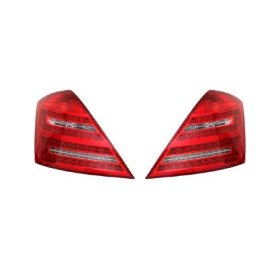 Πίσω φανάρια led για Mercedes W221 S-class (2005-2011) - facelift design - σετ 2τμχ.