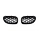 Μάσκα για BMW E60 (2003-2010) - μαύρη / χρωμιού Diamond design - 2τμχ.