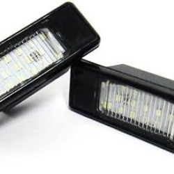 Πλαφονιέρα πίσω πινακίδας για Peugeot / Citroen - ορθογώνια - 2 τμχ.