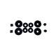 Λαστιχένια πατάκια Rezaw Plast για AUDI A3 8V Sedan / Sportback  (2012-2020) / Volkswagen Golf 7 (2012-2019) / Golf 8 Hatchback (2019+) TSI, TDI, χωρίς 4χ4 - τύπου σκαφάκι - 4τμχ.