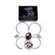 Δαχτυλίδια angel eyes για  BMW E46 coupe (1998-2003) / BMW E46 Sedan, Combi (1998-2005) με 66 led - κίτρινο χρώμα