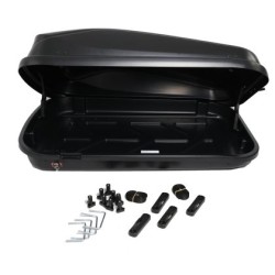 Μπαγκαζιέρα οροφής Junior Easy 132x78x36cm με μονόπλευρο άνοιγμα και κλειδί, 320 λίτρα - μαύρη γυαλιστερή Μπαγκαζιέρα οροφής Junior Easy 132x78x36cm με μονόπλευρο άνοιγμα και κλειδί, 320 λίτρα - μαύρη γυαλιστερή