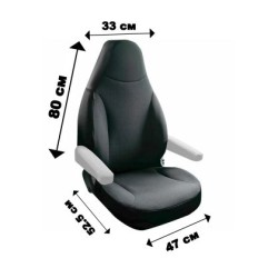 Κάλυμμα καθίσματος φορτηγού / τροχόσπιτου - μαύρο χρώμα - 1τμχ. Κάλυμμα καθίσματος φορτηγού / τροχόσπιτου - μαύρο χρώμα - 1τμχ.