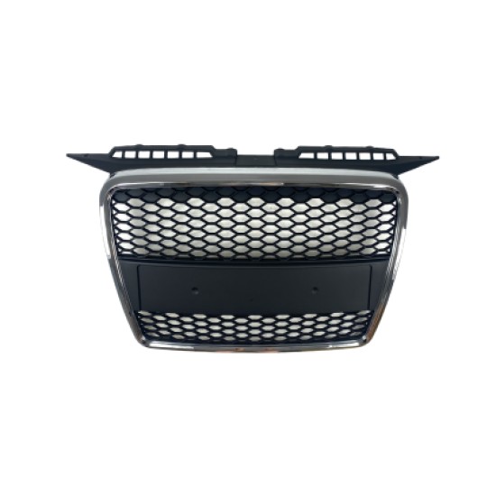 Μάσκα με βάση για σήμα για Audi A3 (2005-2008) - RS-Look ματ με πλαίσιο χρωμίου