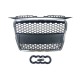 Μάσκα με βάση για σήμα για Audi A3 (2005-2008) - RS-Look ματ με πλαίσιο χρωμίου