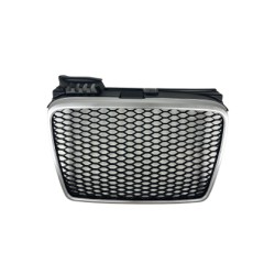 Μάσκα χωρίς σήμα για Audi A4 B7 (2004-2008) - RS LOOK ασημένιο - ματ