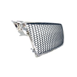 Μάσκα χωρίς σήμα για Audi A4 / S4 B8 (2008-2011) - RS LOOK με πλαίσιο χρωμίου Μάσκα χωρίς σήμα για Audi A4 / S4 B8 (2008-2011) - RS LOOK με πλαίσιο χρωμίου