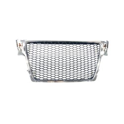 Μάσκα χωρίς σήμα για Audi A4  / S4  B8 (2008-2011) - RS LOOK με πλαίσιο χρωμίου