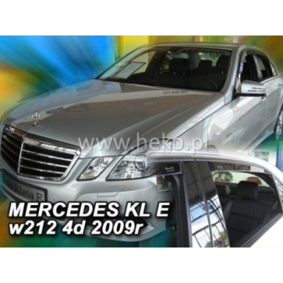 Ανεμοθραύστες για Mercedes E-Class W212 (2009-2016) sedan - 4 τμχ. εμπρός και πίσω