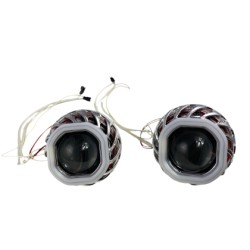 Bi xenon προτζέκτορες Morimoto Mini Spiral 2.5'' - με τετράγωνα δαχτυλίδια για angel eyes - μπλε μικρό και κόκκινο μεγάλο δαχτυλίδι -2 τμχ. Bi xenon προτζέκτορες Morimoto Mini Spiral 2.5'' - με τετράγωνα δαχτυλίδια για angel eyes - μπλε μικρό και κόκκινο μεγάλο δαχτυλίδι -2 τμχ.