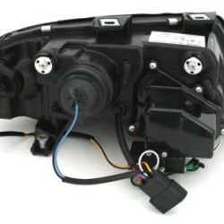 Φανάρια εμπρός led lightbar για Audi A6 C5 (1997-2001) / Allroad 1999-2005 - μαύρα , με λάμπες (Η1) - σετ 2τμχ. Φανάρια εμπρός led lightbar για Audi A6 C5 (1997-2001) / Allroad 1999-2005 - μαύρα , με λάμπες (Η1) - σετ 2τμχ.