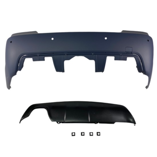 Πίσω προφυλακτήρας για BMW E60 sedan - M pack design χωρίς parktronic (2003-2010) και με parktronic (2007-2011)