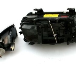 Φανάρια εμπρός angel eyes για Audi A4 (1995-1998) - μαύρα , χωρίς λάμπες (Η7) - σετ 2τμχ.