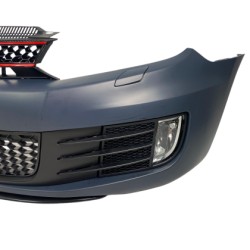 Προφυλακτήρας εμπρός για Vw Golf 6 με μάσκα και προβολάκια - GTI design με ή χωρίς ανοίγματα για parktronic