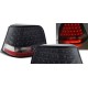 Πίσω φανάρια led για Vw Golf IV  (1997-2003)  - μαύρα - σετ 2τμχ.
