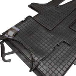 Λαστιχένια πατάκια για VW Transporter T5 T6 (2003+) - 3 θέσιο - 2τμχ.