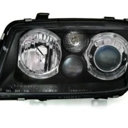 Φανάρια εμπρός angel eyes για Vw Bora - μαύρα , χωρίς λάμπες (Η7) - σετ 2τμχ.