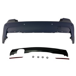 Πίσω προφυλακτήρας για BMW F30 με μονό diffuser - M pack design με ανοίγματα για parktronic Πίσω προφυλακτήρας για BMW F30 με μονό diffuser - M pack design με ανοίγματα για parktronic