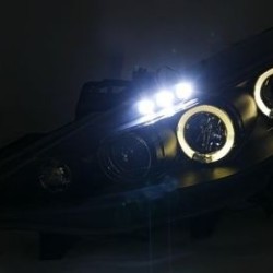 Φανάρια εμπρός led angel eyes για Peugeot 207 (2006-2009) , με λάμπες (Η1) - σετ 2τμχ. Φανάρια εμπρός led angel eyes για Peugeot 207 (2006-2009) , με λάμπες (Η1) - σετ 2τμχ.