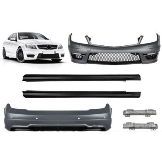 Body kit για Mercedes C- class W204  (2007-2015) C63 AMG Design - Coupe 2D