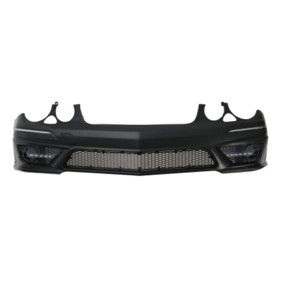 Προφυλακτήρας εμπρός για Mercedes W211 E-Class (2006-2009) - AMG Design με LED φώτα ημέρας