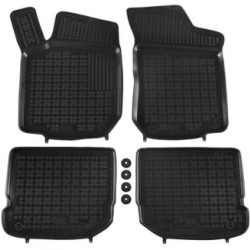 Λαστιχένια πατάκια Rezaw Plast για Wv Golf 4 / Wv Bora / VW Beetle / VW Jetta / Skoda Octavia (1997-2010) / Seat Leon και Toledo (1999-2005) - τύπου σκαφάκι - 4τμχ.