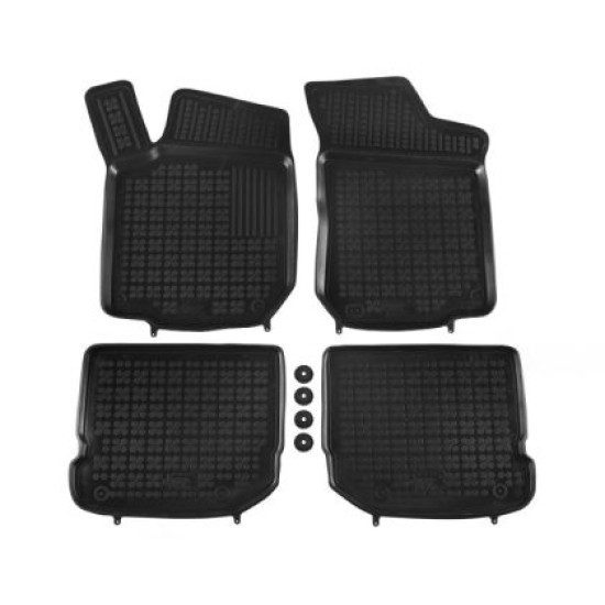Λαστιχένια πατάκια Rezaw Plast για Wv Golf 4 / Wv Bora / VW Beetle / VW Jetta / Skoda Octavia (1997-2010) / Seat Leon και Toledo (1999-2005) - τύπου σκαφάκι - 4τμχ.
