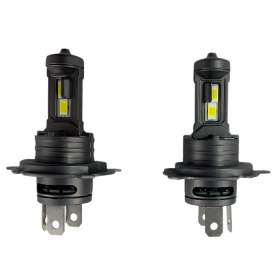 Bi Led λάμπες Η4  για μεσαία ή μεγάλα φώτα Plug-N-Play 90 000 lux , 36 Watt - 6000K - 900% πιό έντονη φωτεινότητα 2τμχ.
