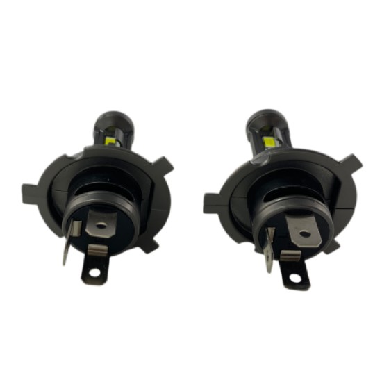 Bi Led λάμπες Η4  για μεσαία ή μεγάλα φώτα Plug-N-Play 90 000 lux , 36 Watt - 6000K - 900% πιό έντονη φωτεινότητα 2τμχ.
