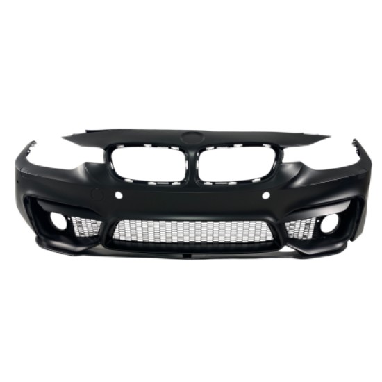 Προφυλακτήρας εμπρός για BMW F30 (2011+) - M3 με lip - με ανοίγματα για parktronic, για προβολάκια