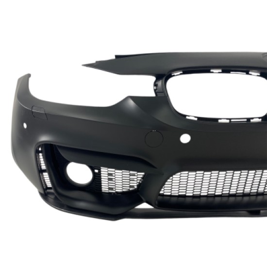 Προφυλακτήρας εμπρός για BMW F30 (2011+) - M3 με lip - με ανοίγματα για parktronic, για προβολάκια