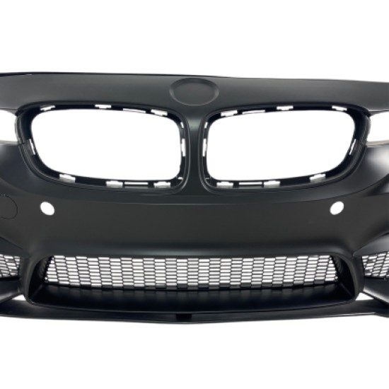 Προφυλακτήρας εμπρός για BMW F30 (2011+) - M3 με lip - με ανοίγματα για parktronic, για προβολάκια