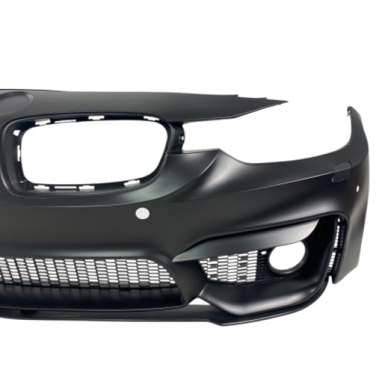 Προφυλακτήρας εμπρός για BMW F30 (2011+) - M3 με lip - με ανοίγματα για parktronic, για προβολάκια