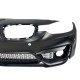 Προφυλακτήρας εμπρός για BMW F30 (2011+) - M3 με lip - με ανοίγματα για parktronic, για προβολάκια