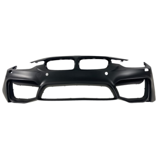 Προφυλακτήρας εμπρός για BMW F30 (2011+) - M3 με lip - με ανοίγματα για parktronic, για προβολάκια