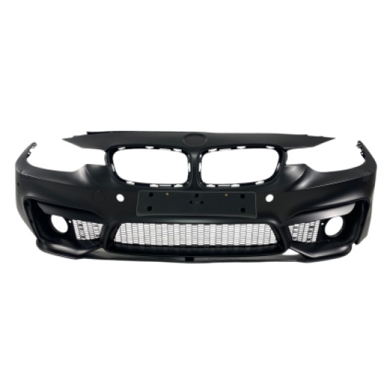 Προφυλακτήρας εμπρός για BMW F30 (2011+) - M3 με lip - με ανοίγματα για parktronic, για προβολάκια