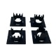 Βάσεις parktronic για προφυλακτήρα BMW E60 24mm - 4τμχ. τετράγωνες
