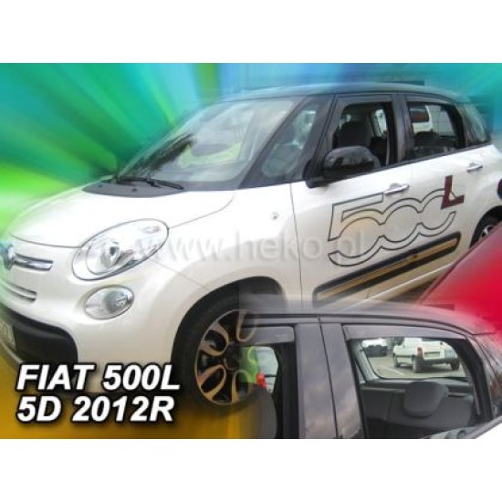 Ανεμοθραύστες για Fiat 500 L (2012+) 5 πορτο - 4 τμχ. εμπρός και πίσω