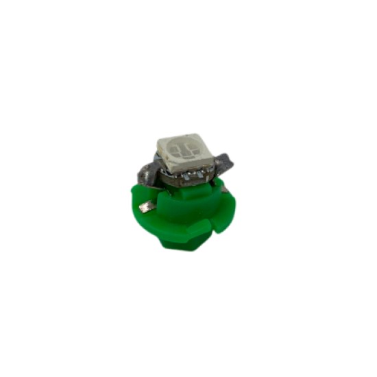 Led λάμπα τύπου B8.4D 12V/ 2W πράσινη - 1τμχ.