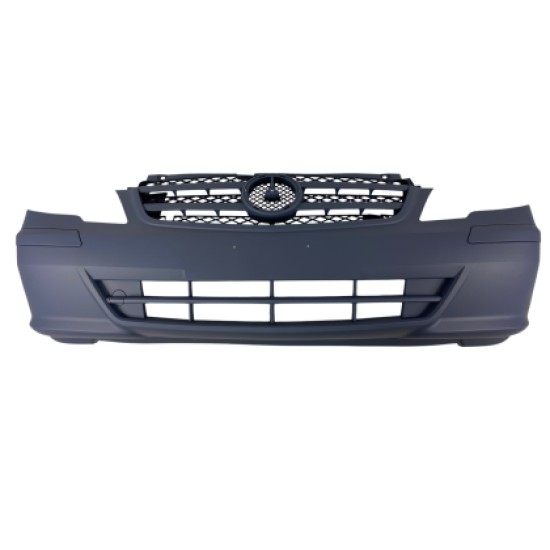 Προφυλακτήρας εμπρός για Mercedes Vito W639 (2010-2014 ) με μάσκα και  ανοίγματα για parktronic