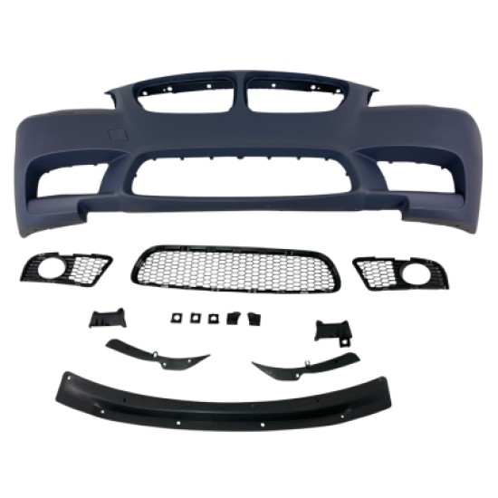 Προφυλακτήρας εμπρός για BMW F10/F11 (2011-2014) - M5 design με ανοίγματα parktronic και πιτσιλίθρες