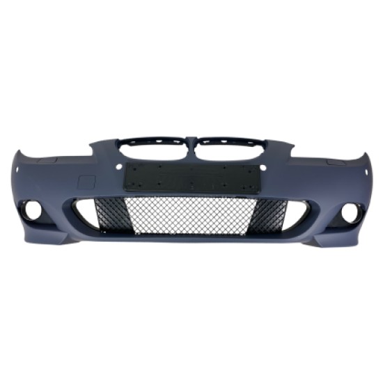 Προφυλακτήρας εμπρός για BMW E60 (2003-2007) - M pack design με ανοίγματα parktronic και πιτσιλίθρες